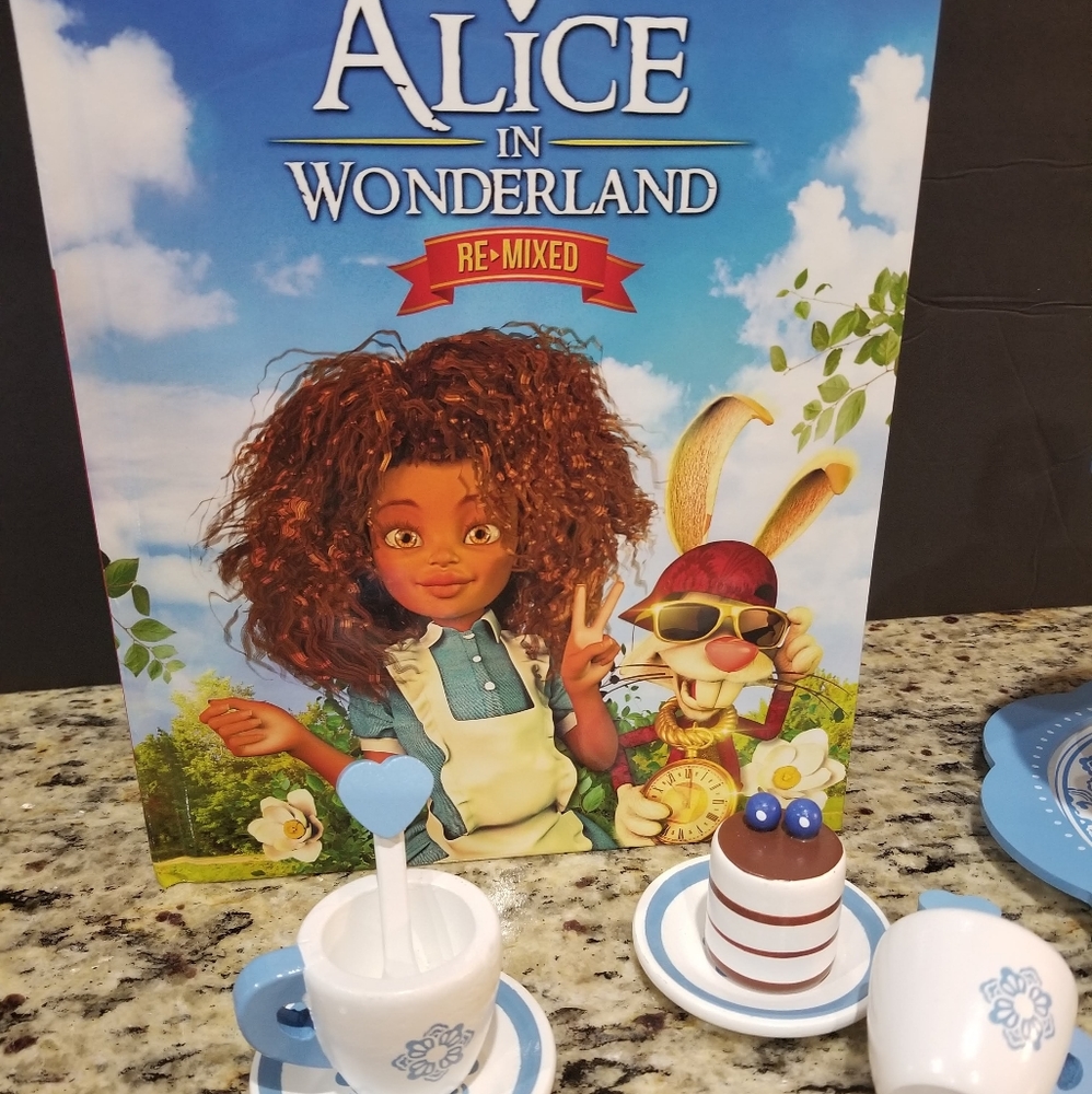 NEW Alice in Wonderland Re-Mixed w/pastry tower